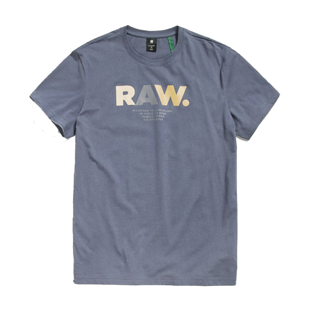 Gstar Raw Men Multi Colored Raw T-shirt (Fantem Blue)
