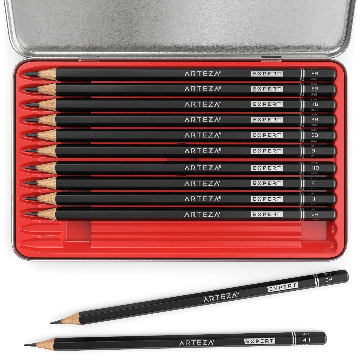 Arteza Expert Drawing Pencils - Set of 12