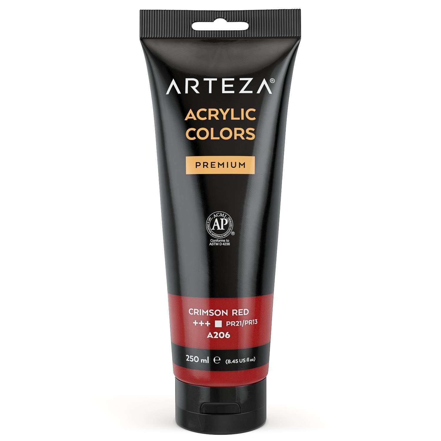 Arteza Acrylic Paint, 8.45oz Tube - Crimson Red