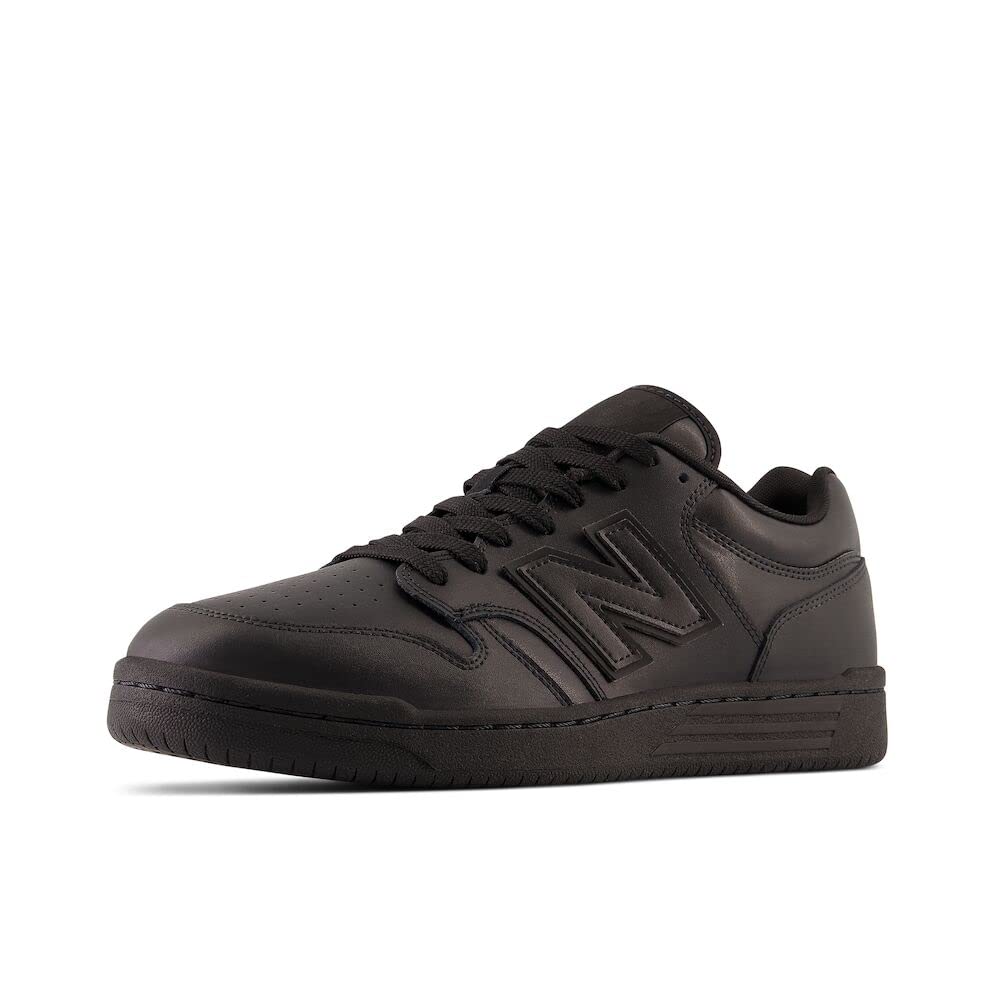 New Balance Unisex-Adult BB480 V1 Sneaker, Black/Black/Black, 8.5