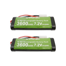 Ovonic 3600mAh 7.2V 6S1P NIMH battery with Tamiya plug for 1/10 RC car[2packs]