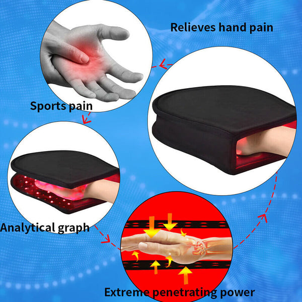 Red Light Infrared Therapy Device For Hand Pain Relief led