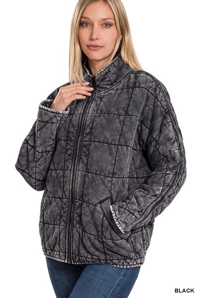 Washed Quilted Jacket