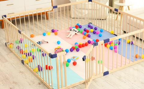 wood toddler playpen