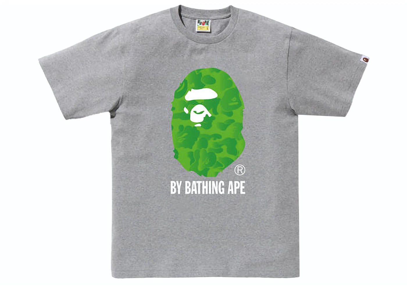 BAPE Ink Camo Ape Head Tee Gray