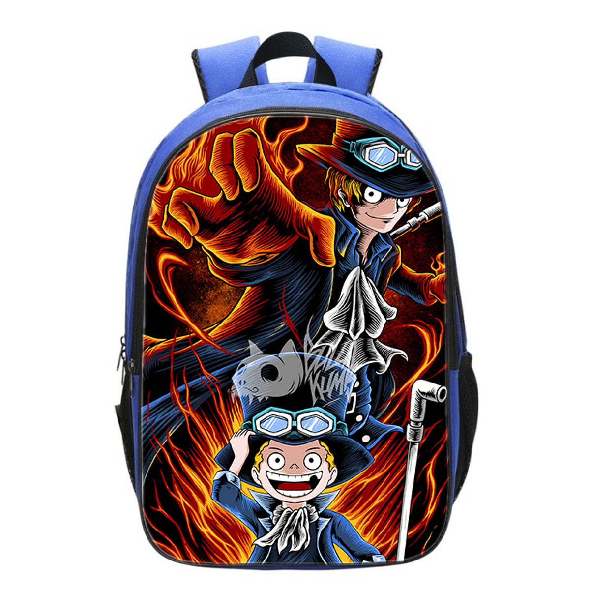 Kids One Piece Anime Backpack Large Blue School Bag Bookbags Trendy Gift