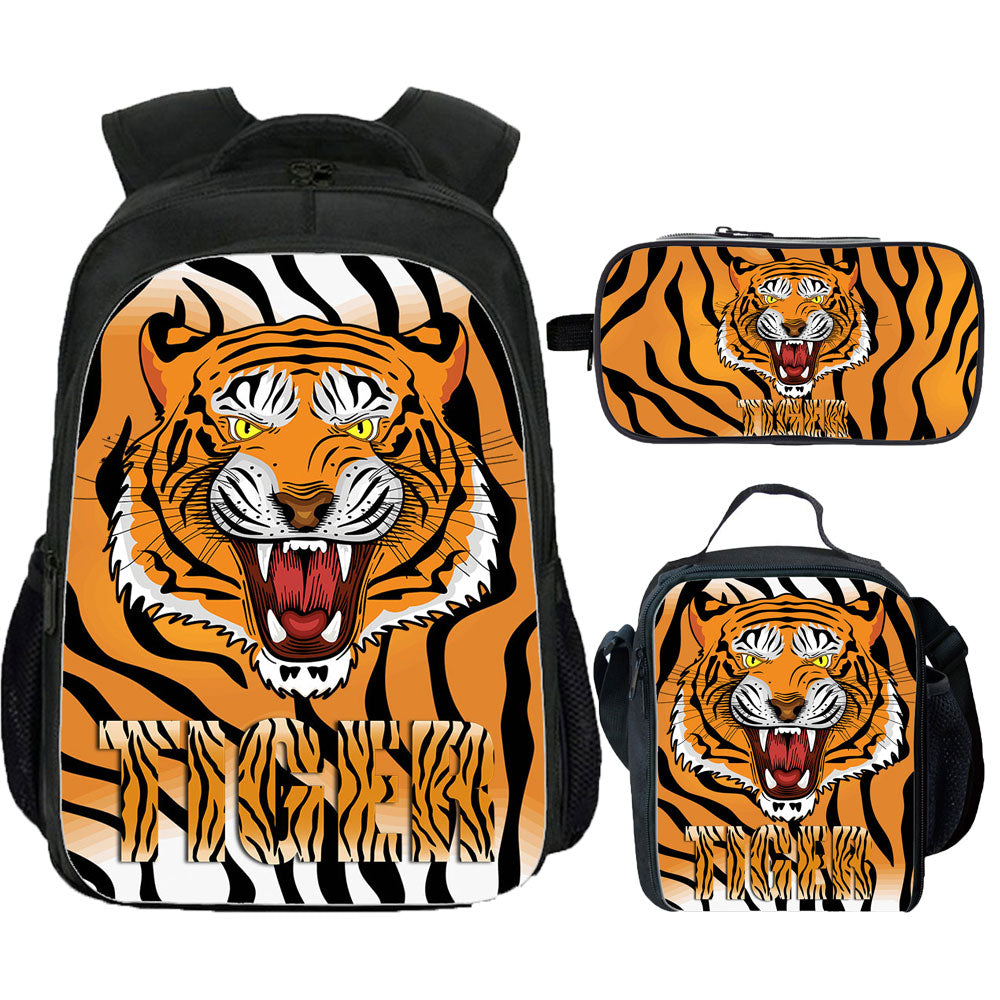 Tiger Backpack for School Kids Large Tiger Bookbags Graphic Bag Trending Merch