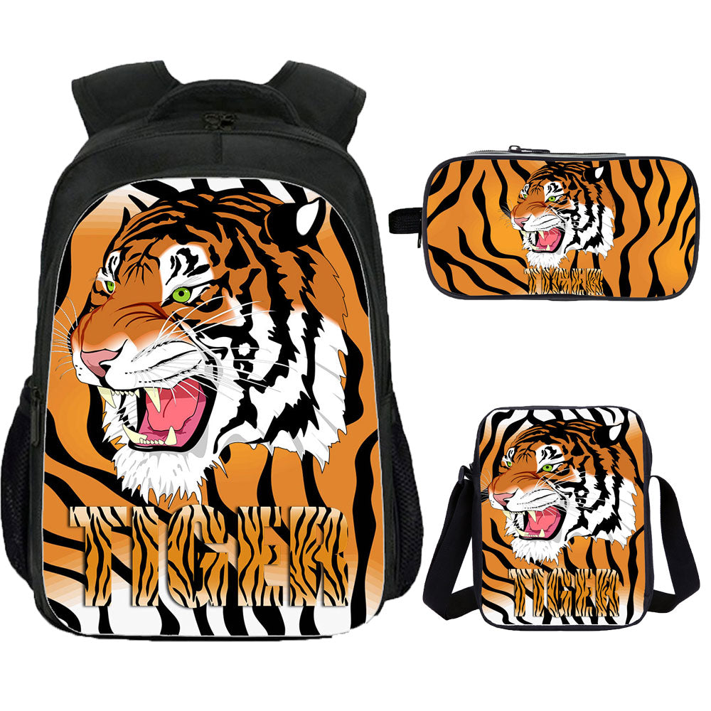 Tiger Backpack for School Kids Large Tiger Bookbags Graphic Bag Trending Merch