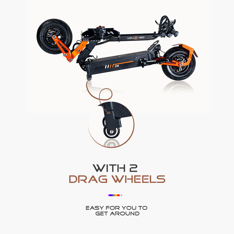 2 drag wheels of D5-5000W-Dual-Motor-Electric-Scooters-for-Adults