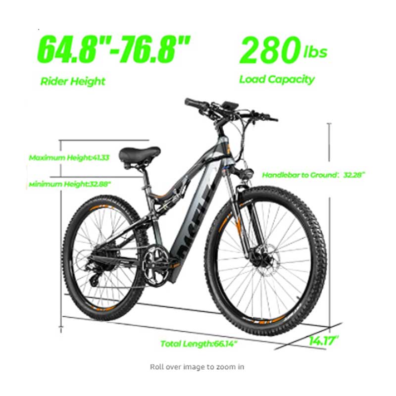 GS9 27.5‘’ 48V 500W Electric Mountain Bike09