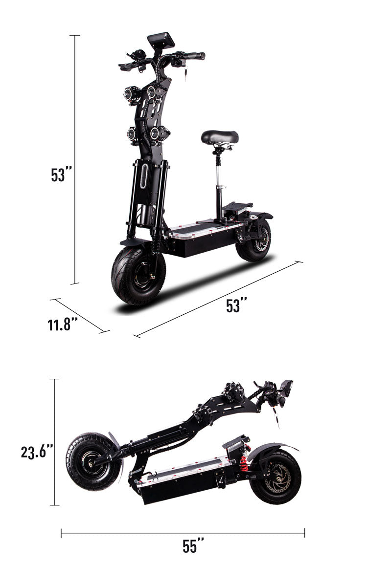 Geometry-of-NeroCycle-Z5-8000W-Dual-Motor-Electric-Scooter