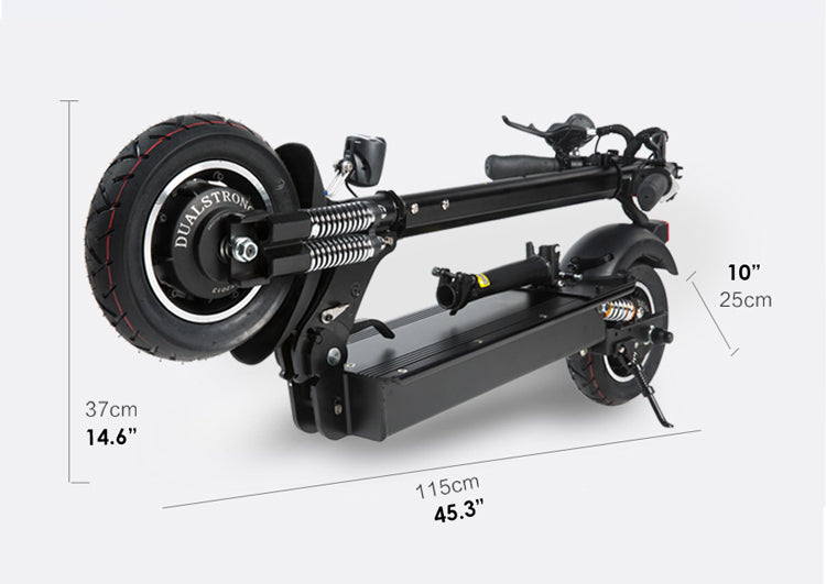 Geometry of D4 Electric Scooter Folded