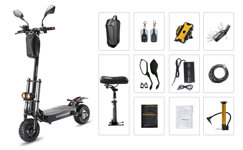 Packing List of Nerocycle Teewing X4 Electric Scooter for Adults with Seat