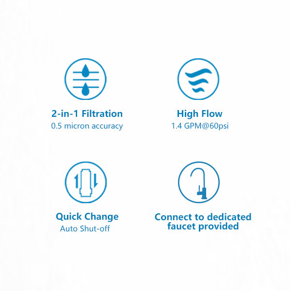 filtro de agua debajo del fregadero sistema de filtro de agua sistema de ósmosis inversa de ósmosis inversa