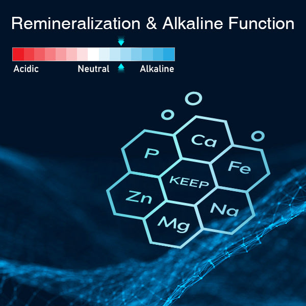 Filtro de agua de remineralización alcalina por ósmosis inversa