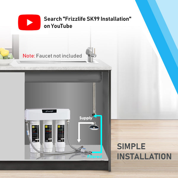 Frizzlife Sk99 3 Stage Under Sink Water Filter Reduce Lead Chlorine - Frizzlife Under Sink Water Filter System Sk99 Review Frizzlife Sk99 3 Stage Under Sink Water Filter Reduce Lead Chlorine - Frizzlife Under Sink Water Filter System Sk99 Review