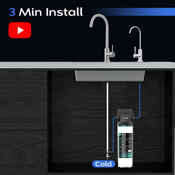 Filtre à eau sous l'évier, système de filtre à eau, système d'osmose inverse