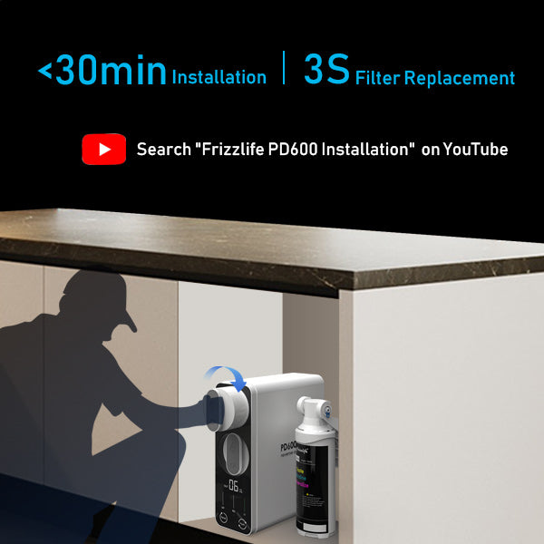 quick change tankless reverse osmosis system alkaline remineralization water filter