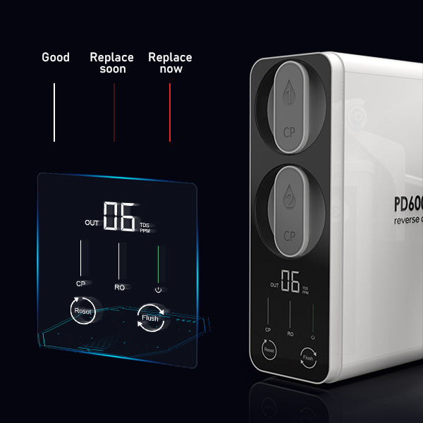 Misuratore TDS Triplo Per Impianti RO/DI - Con Raccordi A T Da 1/4", Controllo Qualità Acqua - Foto 8