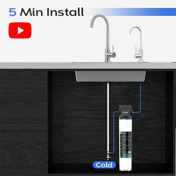 Filtre à eau sous l'évier, système de filtre à eau, système d'osmose inverse