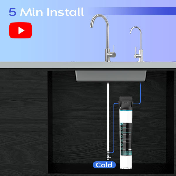 Filtre à eau sous l'évier, système de filtre à eau, système d'osmose inverse