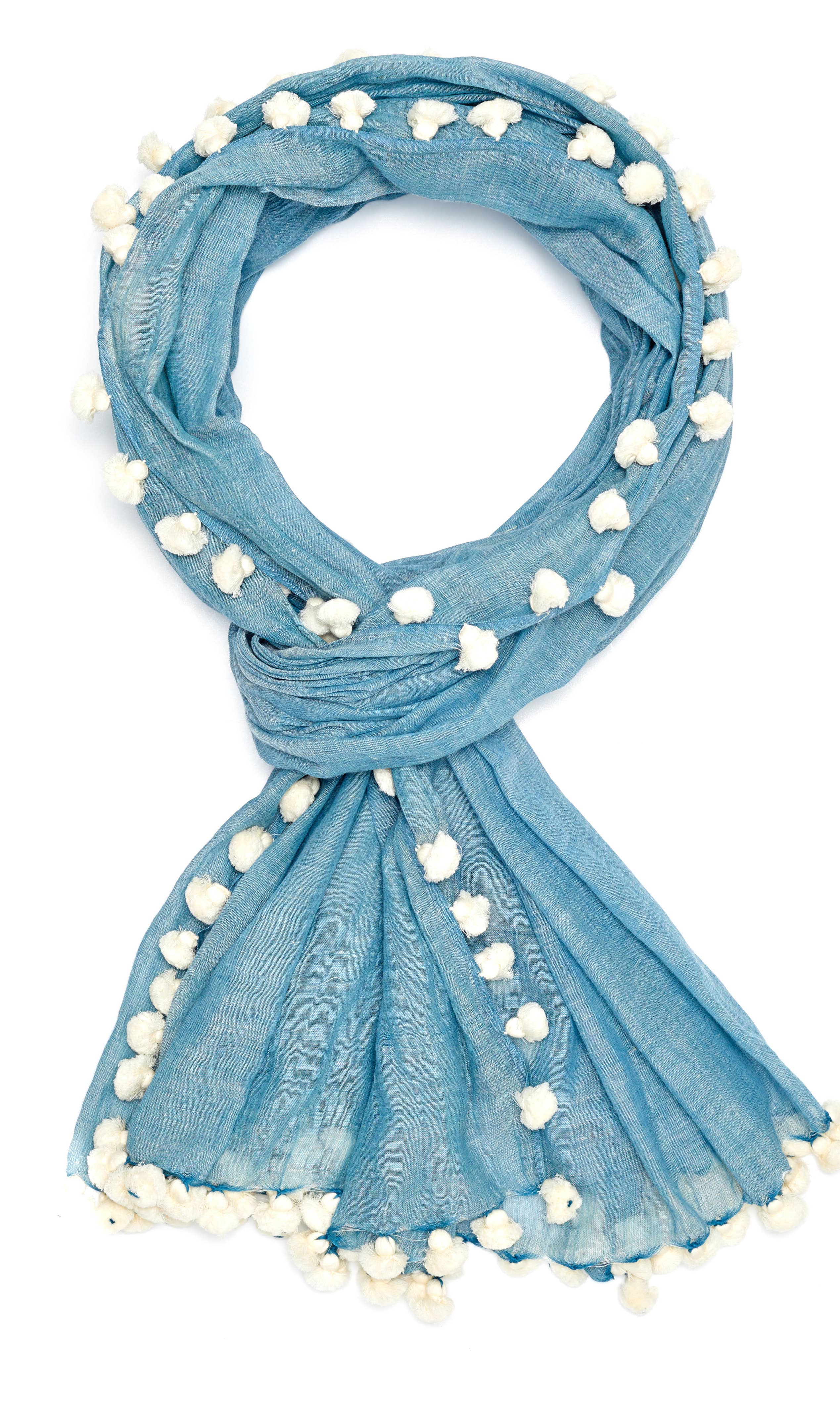 Pom Scarf in Sea