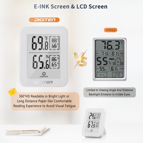 Mini LCD Digital Temperature Humidity Meter High Precision Sensor