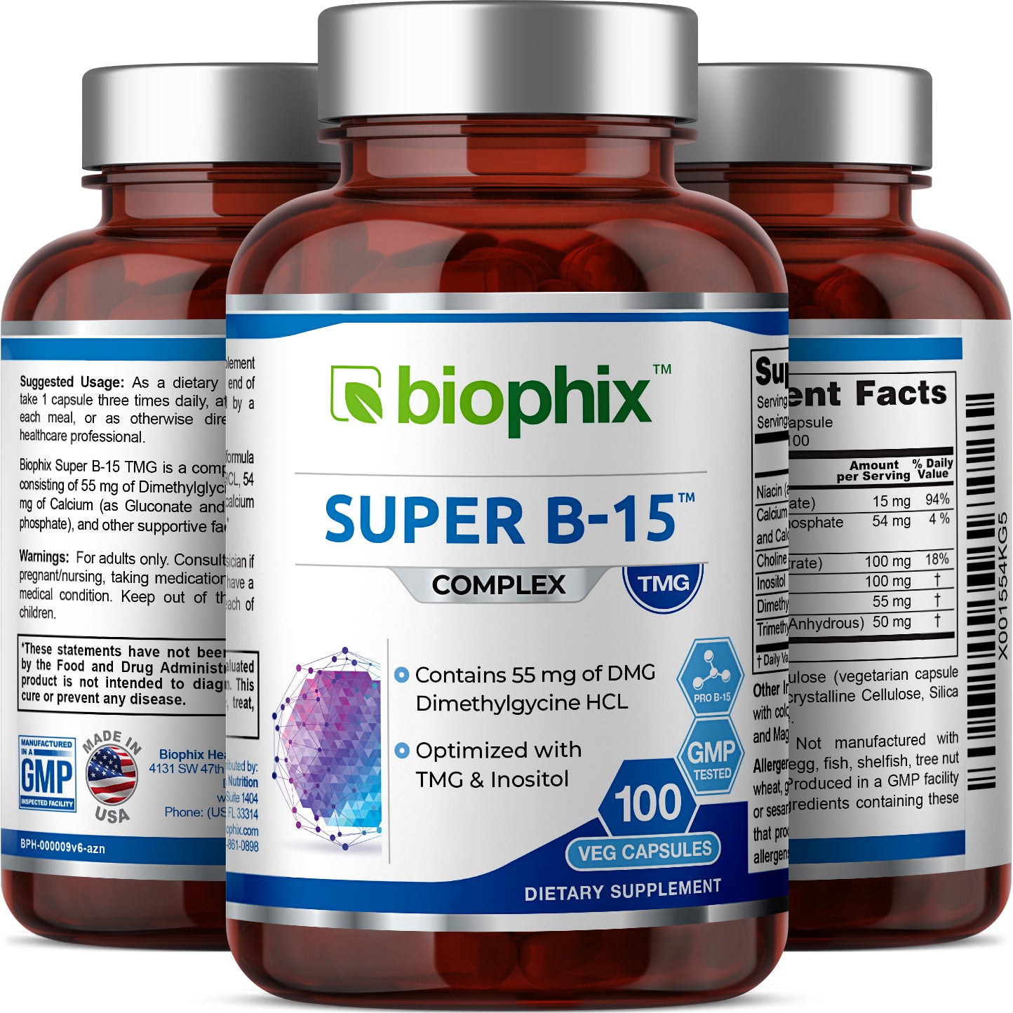 Super B-15 Complex 100 Vegetarian Capsules