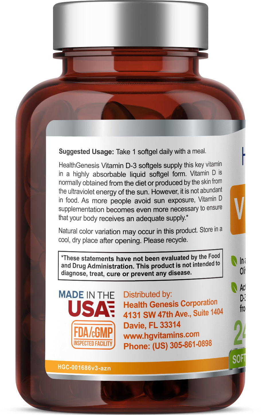 Vitamin D-3 2000 IU 240 Softgels