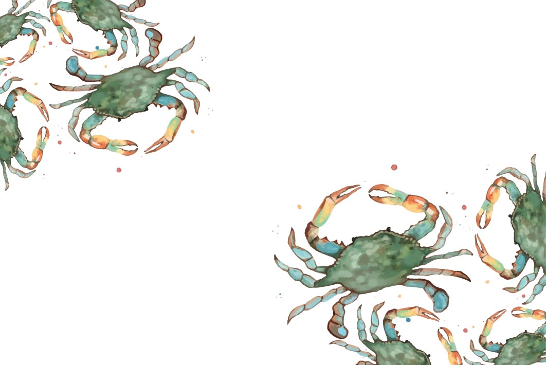 Watercolor Blue Crab / Placemat