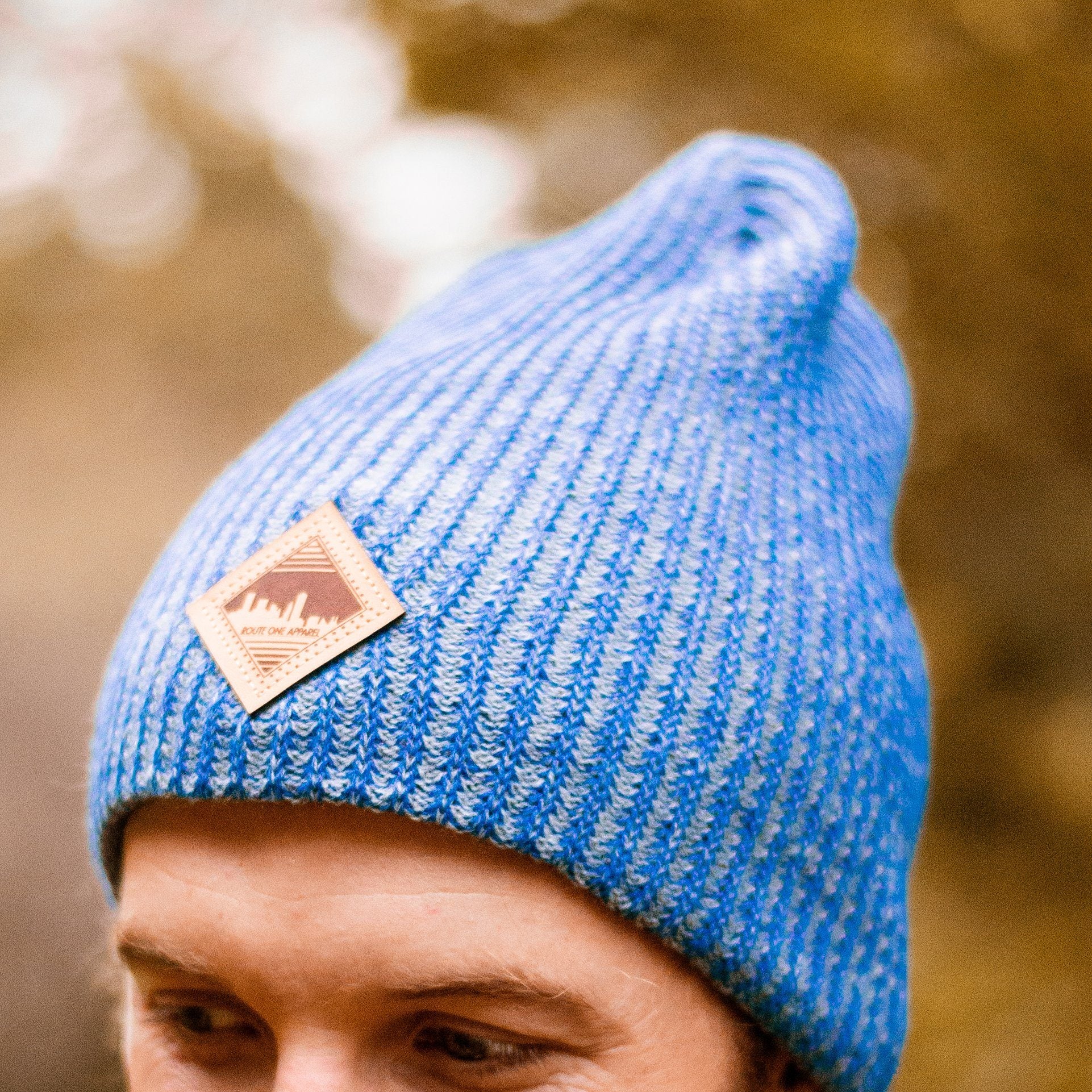 Baltimore Skyline (Harbor Blue) / Knit Beanie Cap