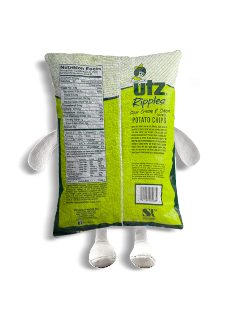 Utz Sour Cream and Onion Chips / Dog Toy Plushie