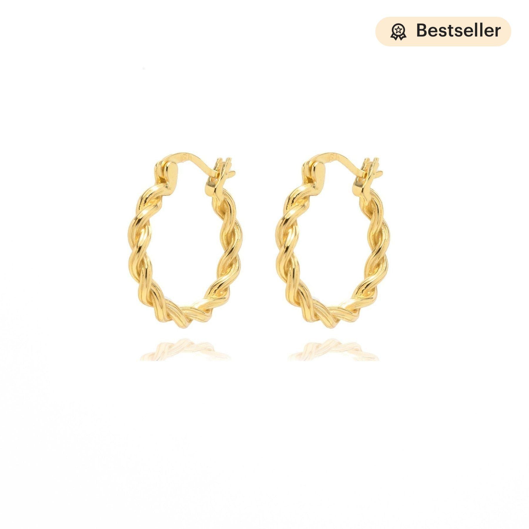 Janae Circle Twisted Hoop Earrings