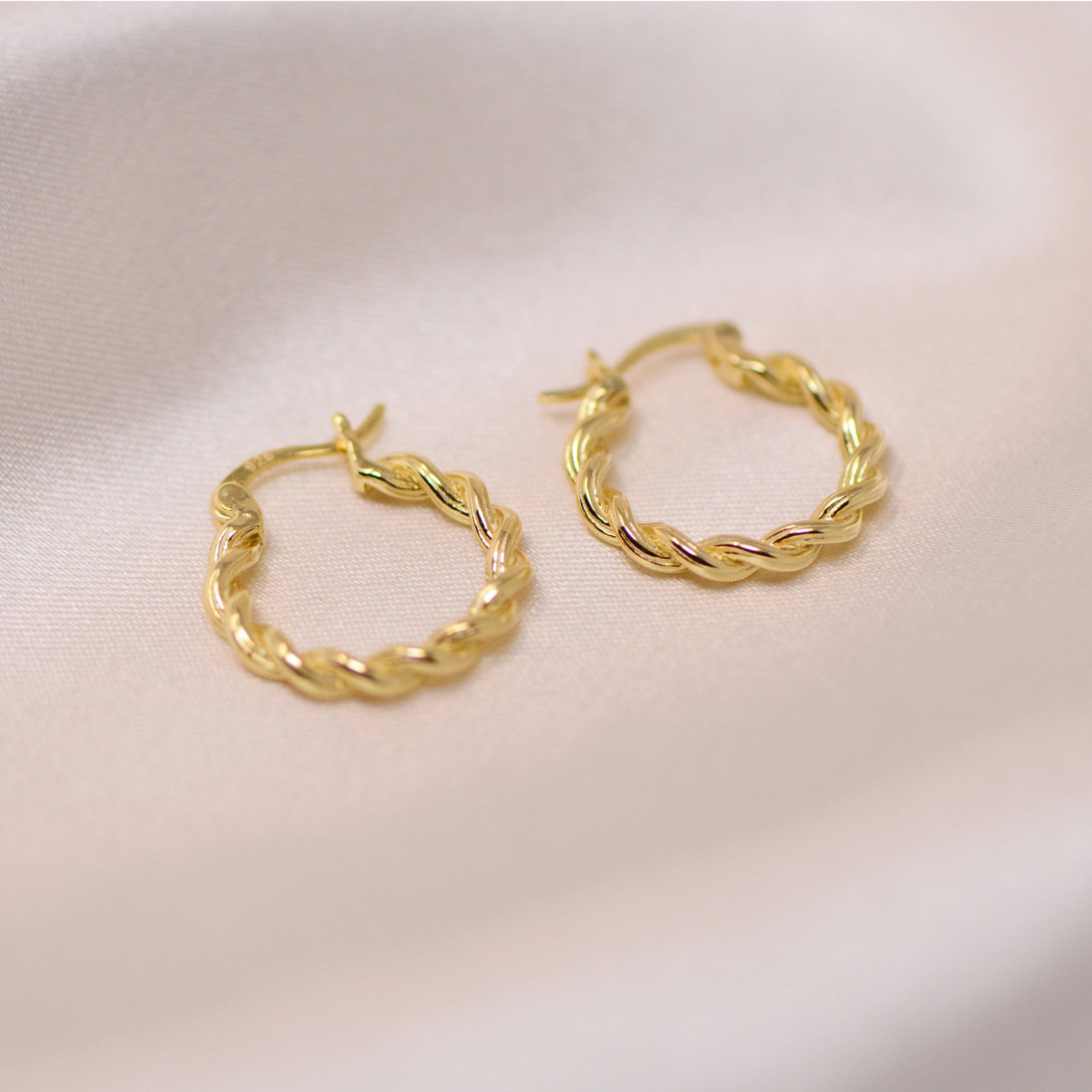 Janae Circle Twisted Hoop Earrings