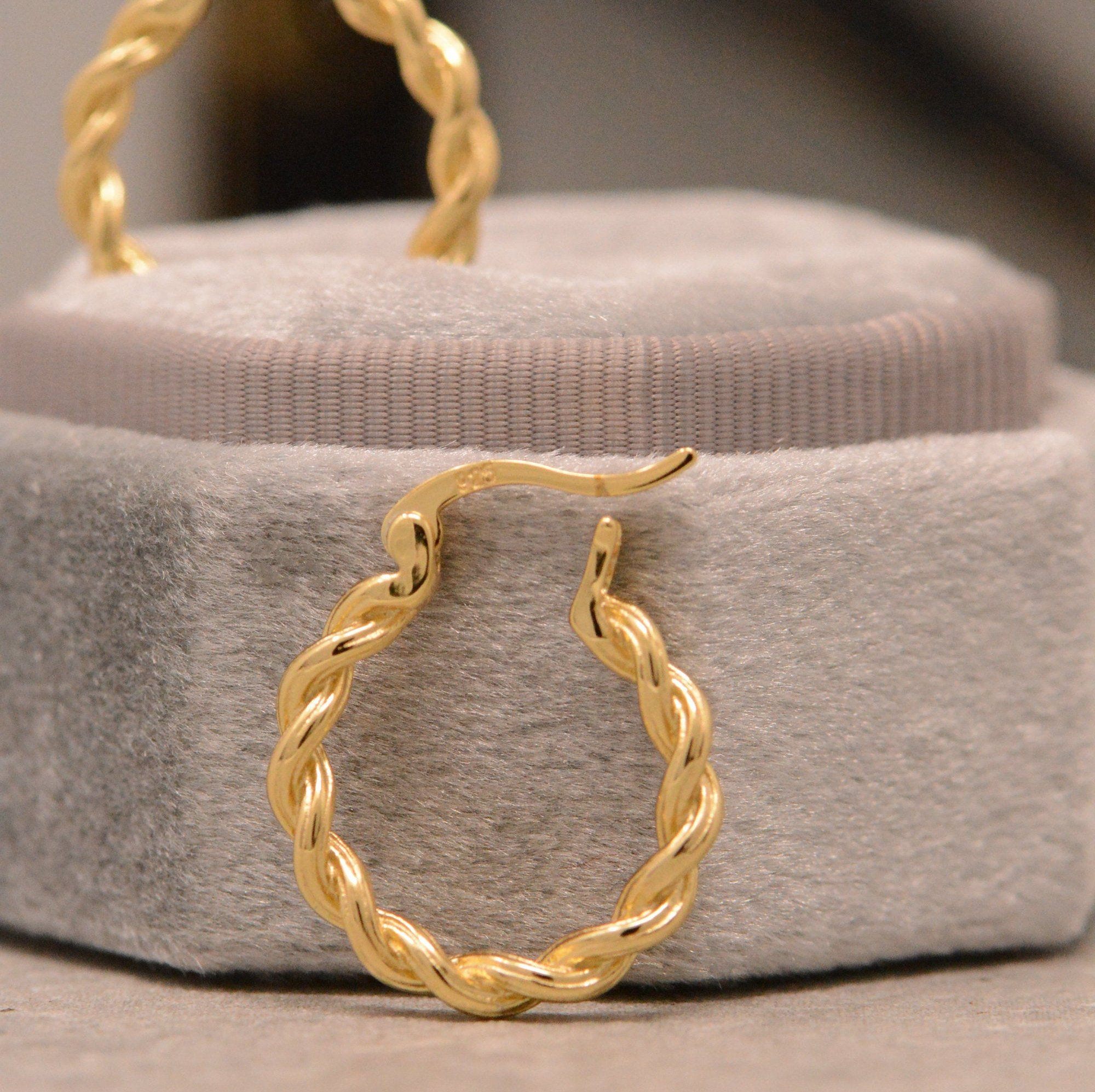 Janae Circle Twisted Hoop Earrings