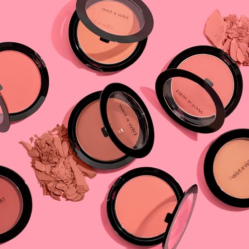 wet n wild Color Icon Blush Powder Makeup, Pinch Me Pink | Matte Natural Glow | Moisturizing Jojoba Oil