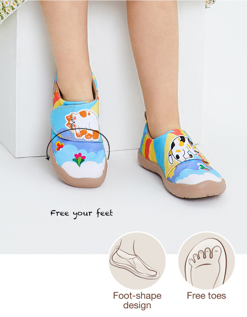 UIN Kid's Art Casual Slip-on Loafers Boys Girls Shoes Fashion Sneaker Funny Painted Travel Shoes