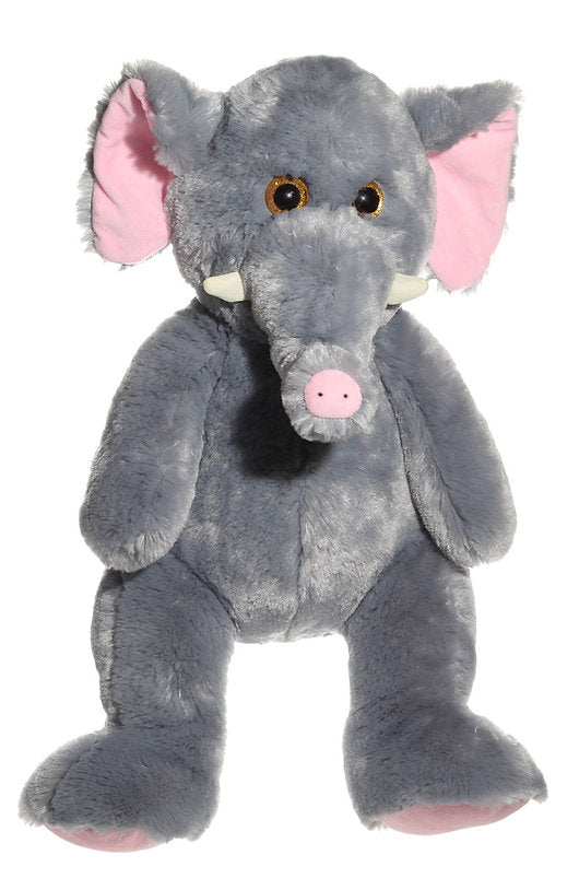 Plush Toy Elephant 35' Grey/Pink