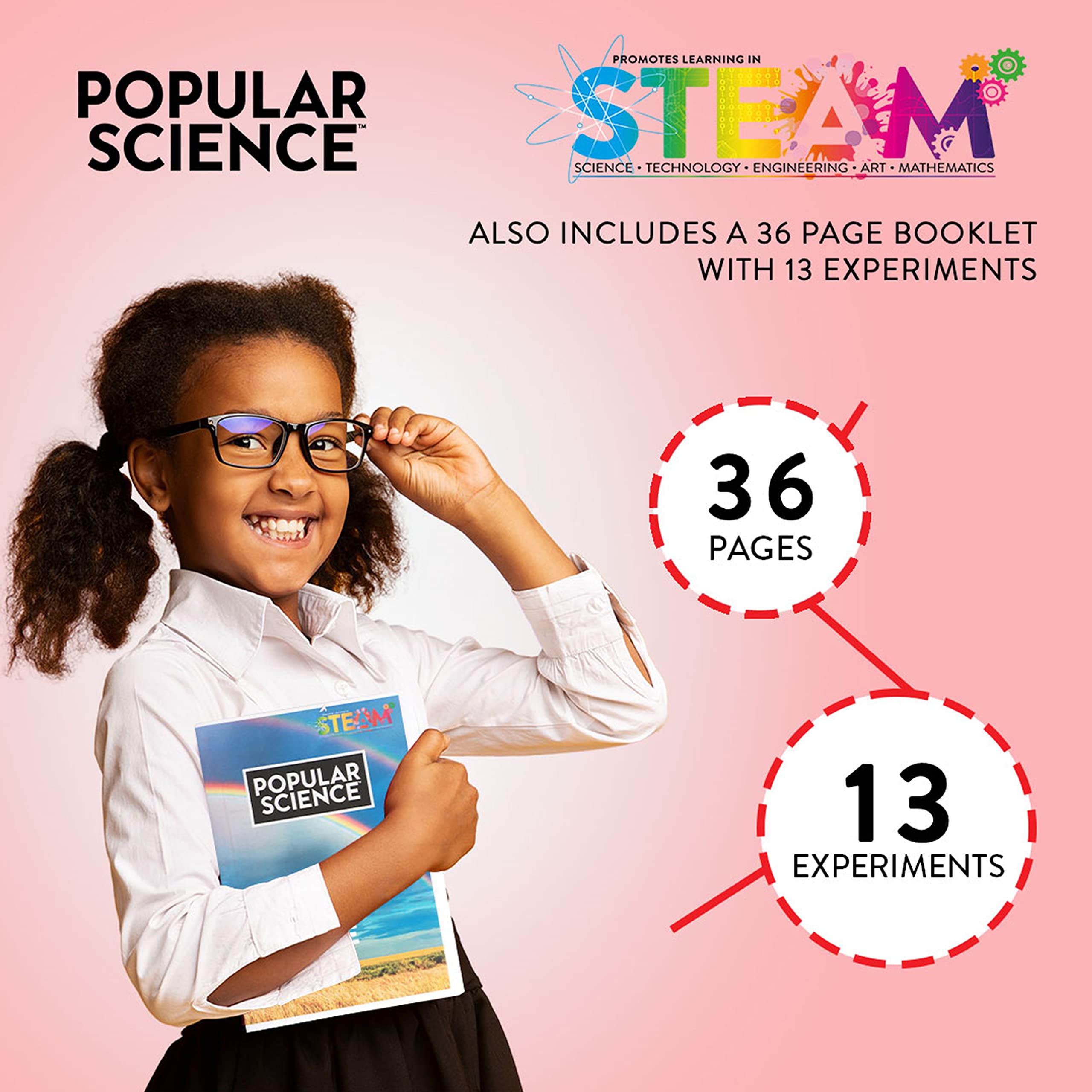 POPULAR SCIENCE Rainbow Science Kit | STEM Science Toys and Gifts for Educational and Fun