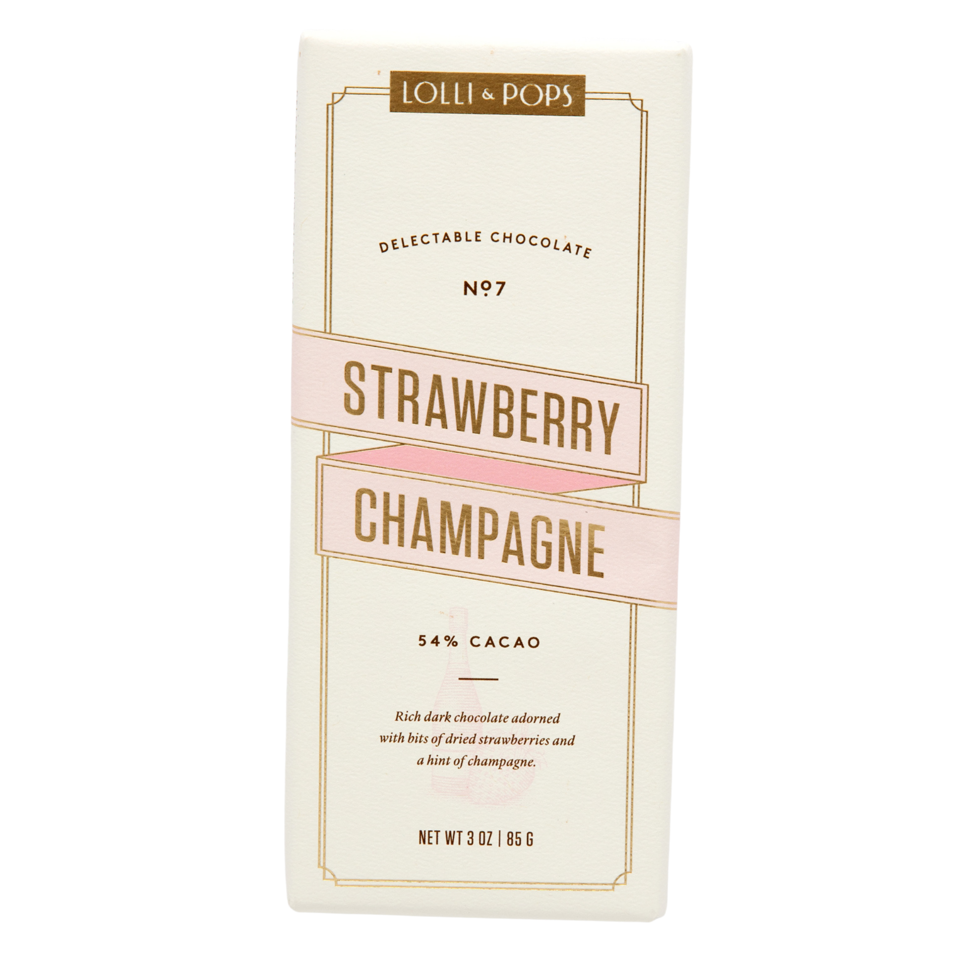 Strawberry Champagne Chocolate Bar