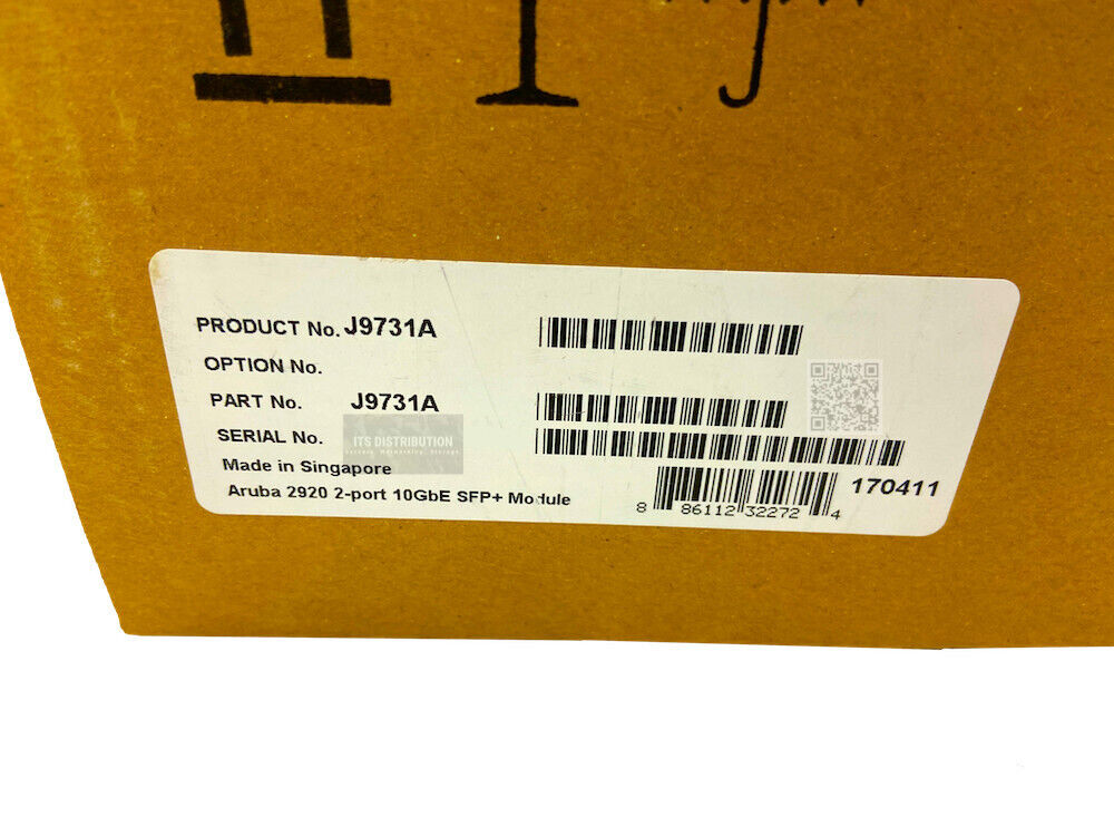 J9731A I New Sealed HPE 2920 2-Port 10GbE SFP+ Expansion Module 5066-2234