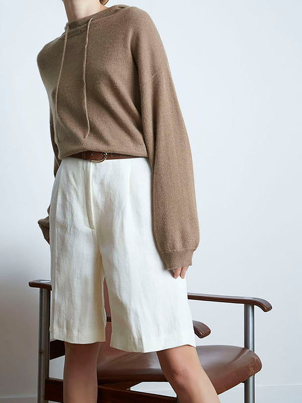 
这款LOULOU STUDIO Paea裁剪T恤是一款亚麻材质的裁剪T恤，采用落肩和箱型设计。 
 

正码尺寸，取正常尺寸。
宽松版型
圆领
垂肩式
略微裁剪的长度
滑动
机洗

  
构成。100%亚麻