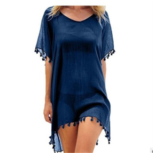 Succulence Collection Loose Chiffon Summer Beach Tunic Cover-Up