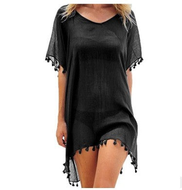 Succulence Collection Loose Chiffon Summer Beach Tunic Cover-Up