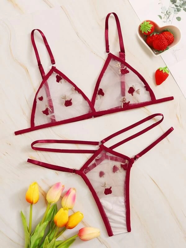 Succulence Collection Cute Bra-Thong Set