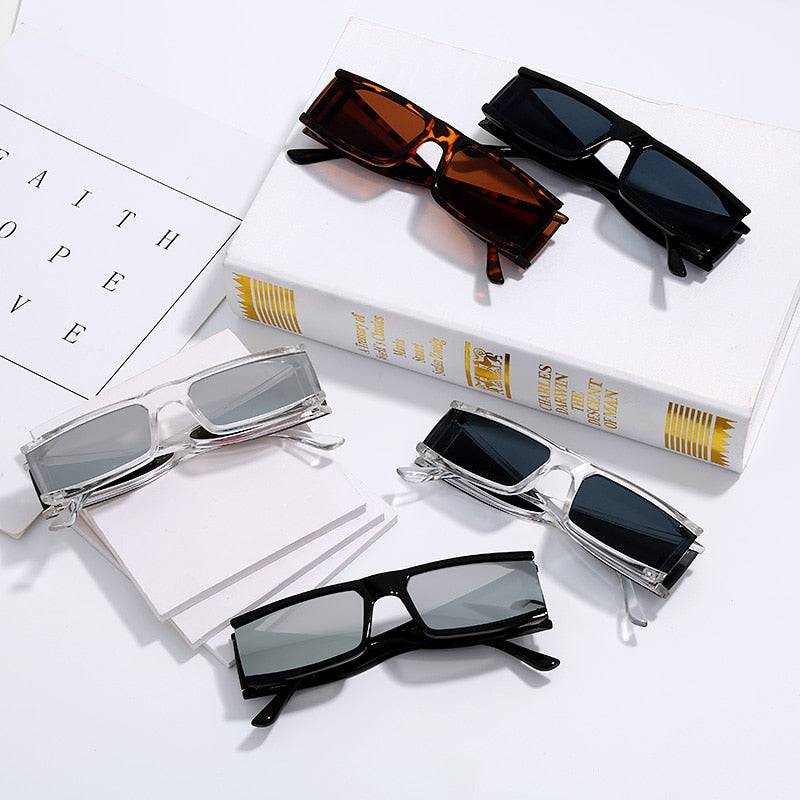 Spectacles On Rectangle Vintage Sunglasses