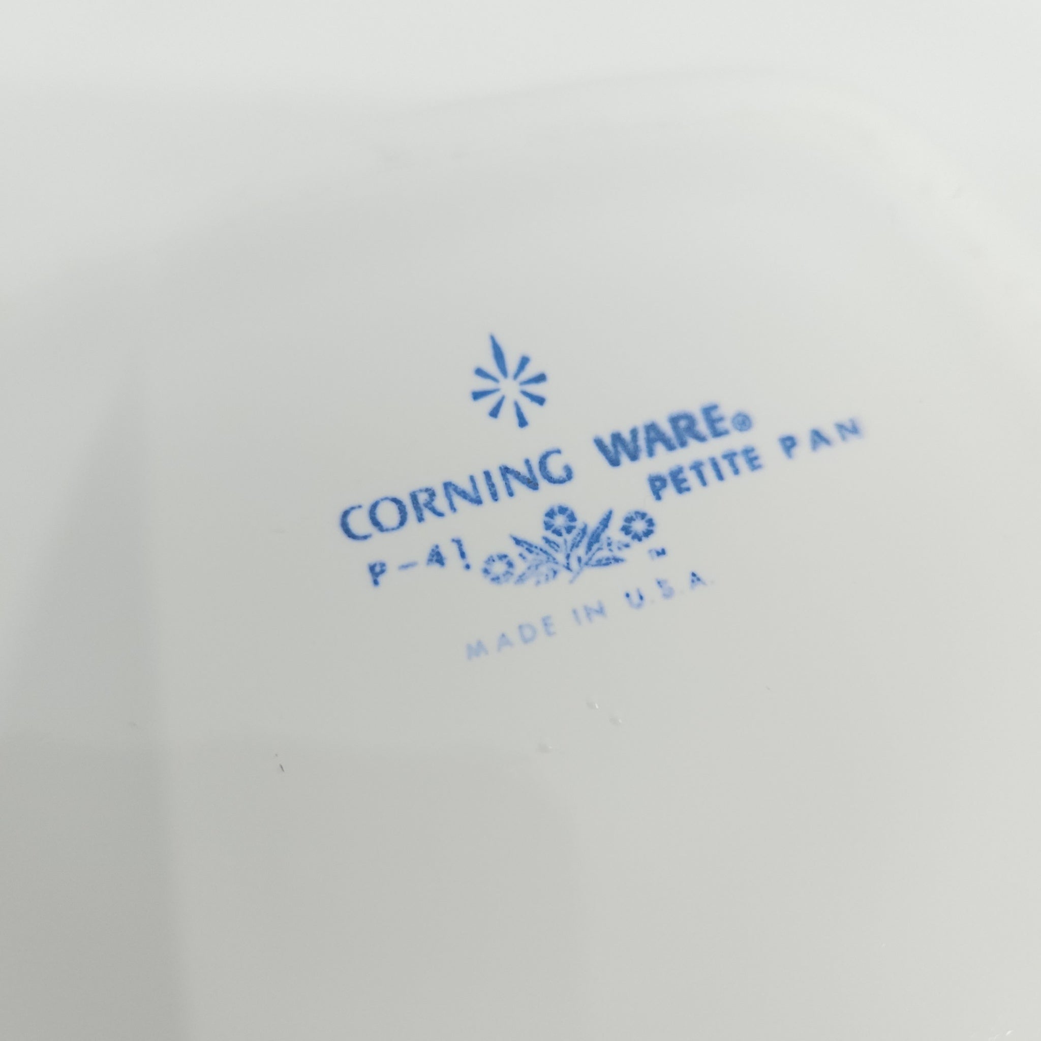 CorningWare Square Baking Dish Petite Pan 1 3/4c - Blue Cornflower