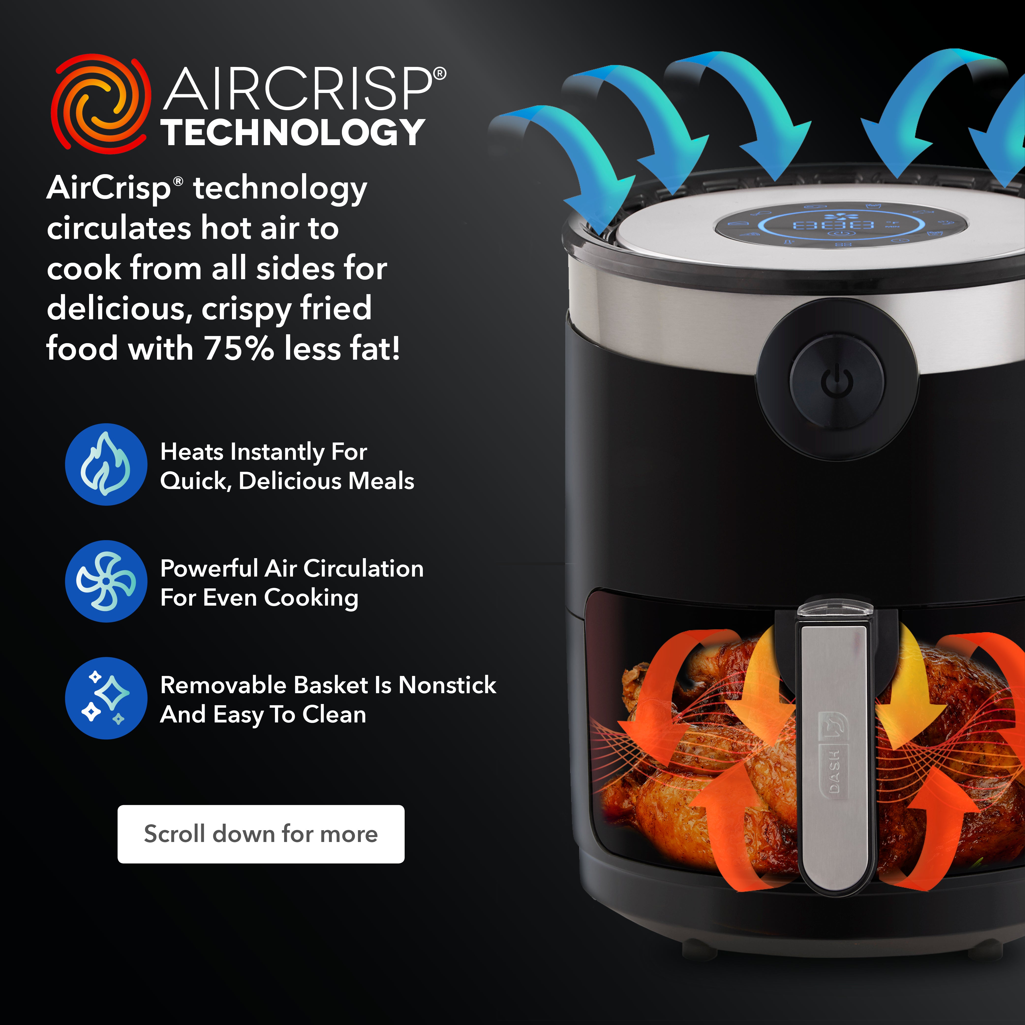 Aircrisp? Pro Digital Air Fryer 3Qt.