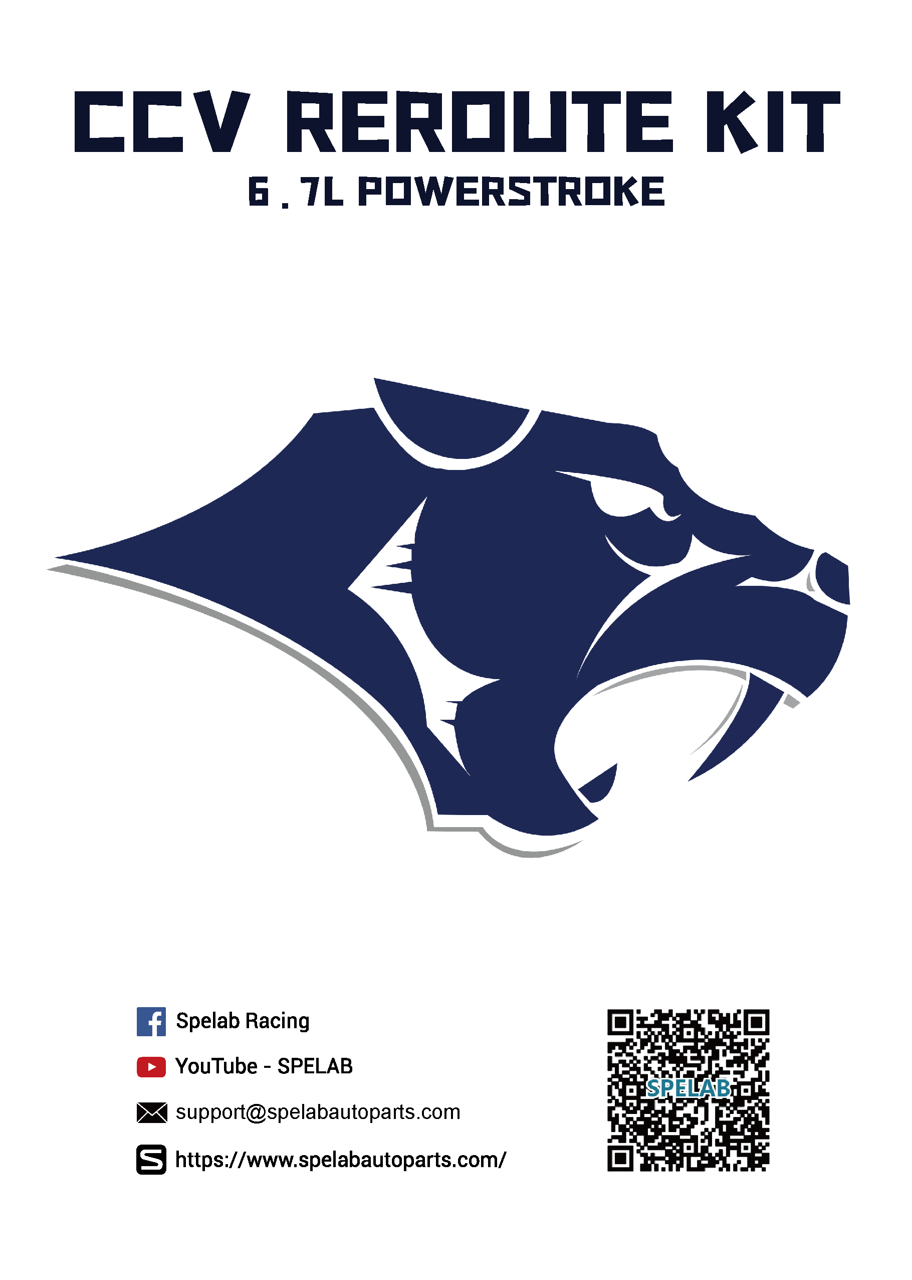SPELAB 11-20 6.7L Powerstroke CCV ReRoute Kit Installtion Instruction