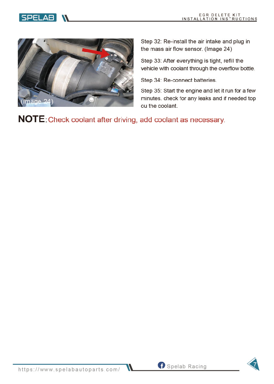 SPELAB 2007.5-2010 6.6L Duramax EGR Delete Kit High Flow Intake Elbow Pipe Tube Installation Instruction